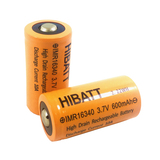 尖头锂电池16340 600mAh 3.7V 10A