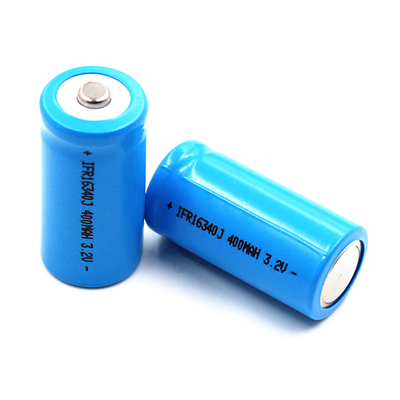 尖った16340 400mAh 3.2V リン酸鉄リチウム電池