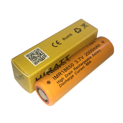 18650 2000mAh 3.7Vリチウム電池 40A