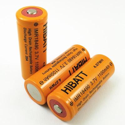 HIBATT IMR18490J 1100mAh 3.7V 20A