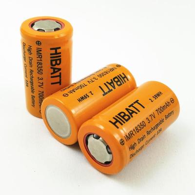 HIBATT IMR18350 700mAh 3.7V 12A