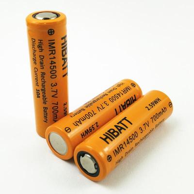 HIBATT IMR14500 700mAh 3.7V 10A
