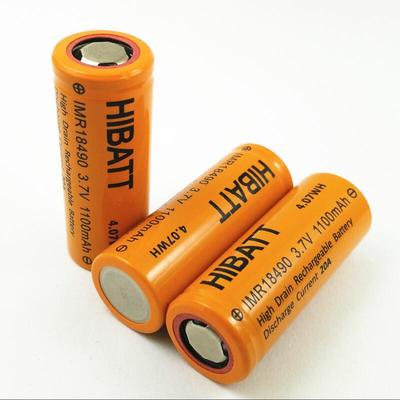 HIBATT IMR18490 1100mAh 3.7V 20A
