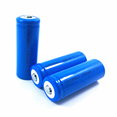 Li-ion battery 18500 1400mAh 3.7V button top